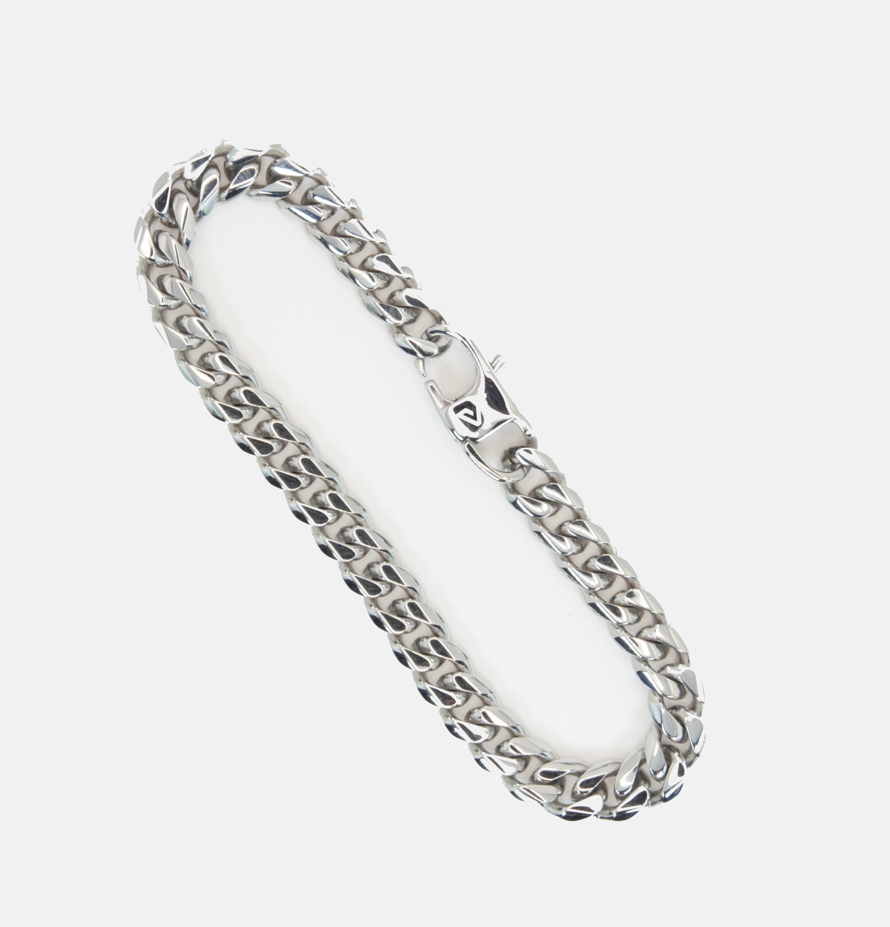 SILVER CUBAN BRACELET  - 6MM