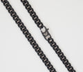 BLACK CUBAN CHAIN  - 6MM